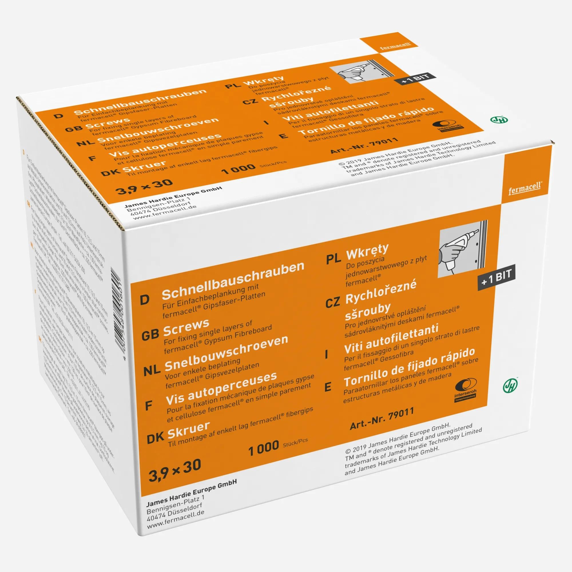 Fermacell Schrauben 3,9 × 19 mm (1.000 Stk)