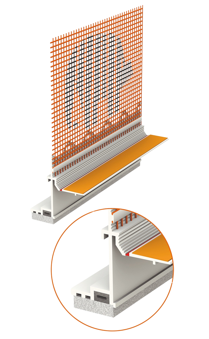Capatect Fensteranschlussprofil Aluschale 3D