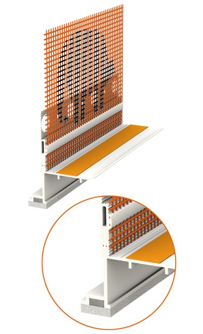 Capatect Fensteranschlussprofil Aluschale Flex 3D