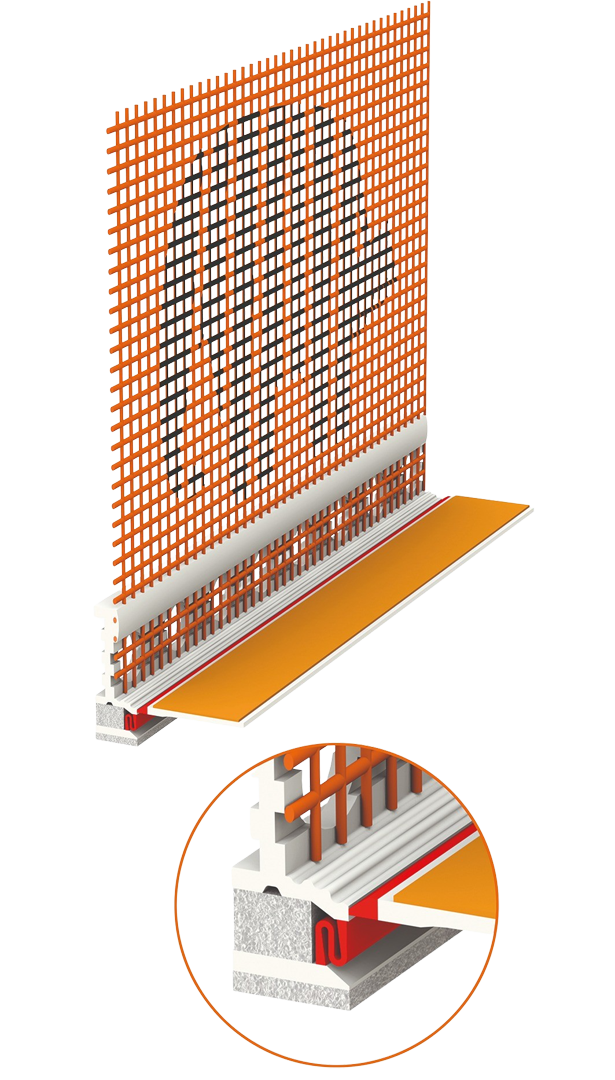 Capatect Gewebeanschlussleiste 3D Reno