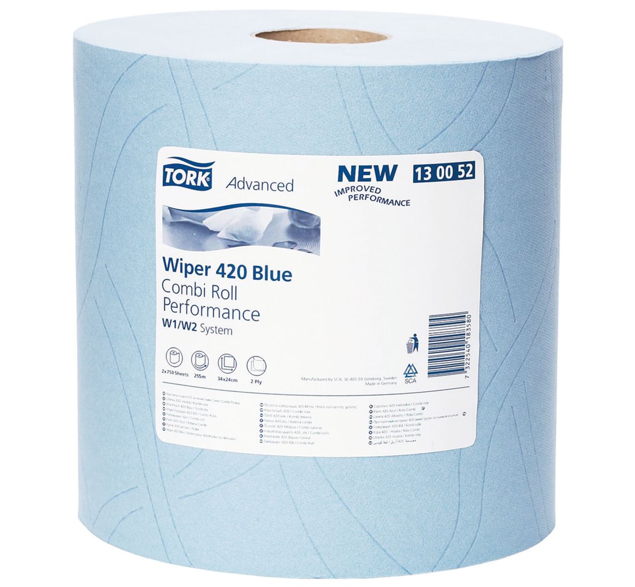 Tork Advanced Wischtuch 420 blau
